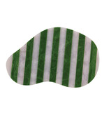 Creative Co-OP Resin Striped Organic Shaped Cheese/Serving Board, Green & White