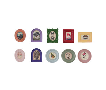 MDF & Resin Mini Framed Art Magnet, 10 Styles