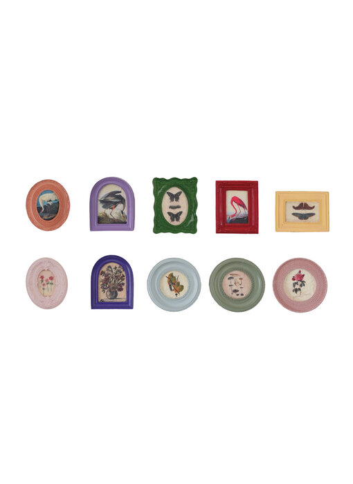 MDF & Resin Mini Framed Art Magnet, 10 Styles