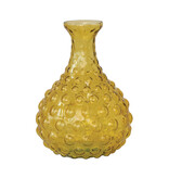 Creative Co-OP Hand-Blown Hobnail Glass Vase, Amber Color