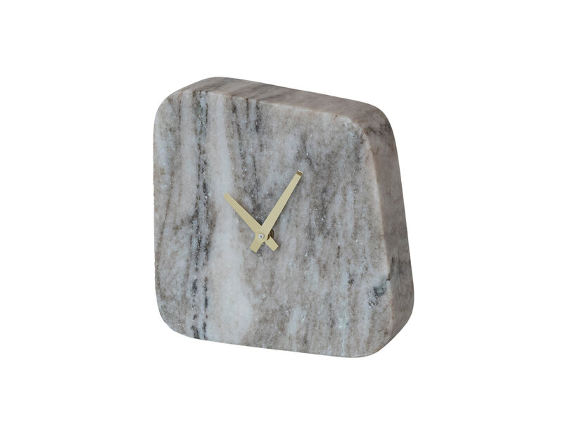 Creative Co-OP Marble Table Clock (Requires 2-AA Batteries)