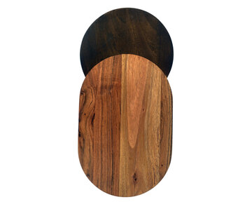 Two-Tone Mango & Acacia Wood Cheese/Cutting Board