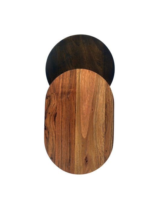 Two-Tone Mango & Acacia Wood Cheese/Cutting Board