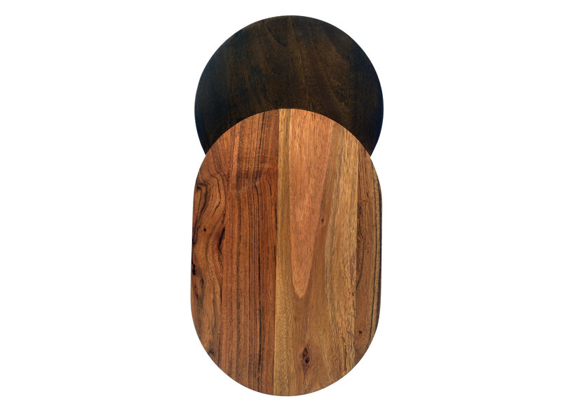 Creative Co-OP Two-Tone Mango & Acacia Wood Cheese/Cutting Board