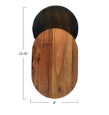 Creative Co-OP Two-Tone Mango & Acacia Wood Cheese/Cutting Board