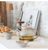 Creative Co-OP Stoneware Flower Shaped Bowl - Small