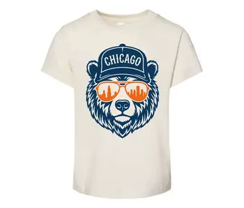 Chicago Skyline Bear Crewneck Sweatshirt