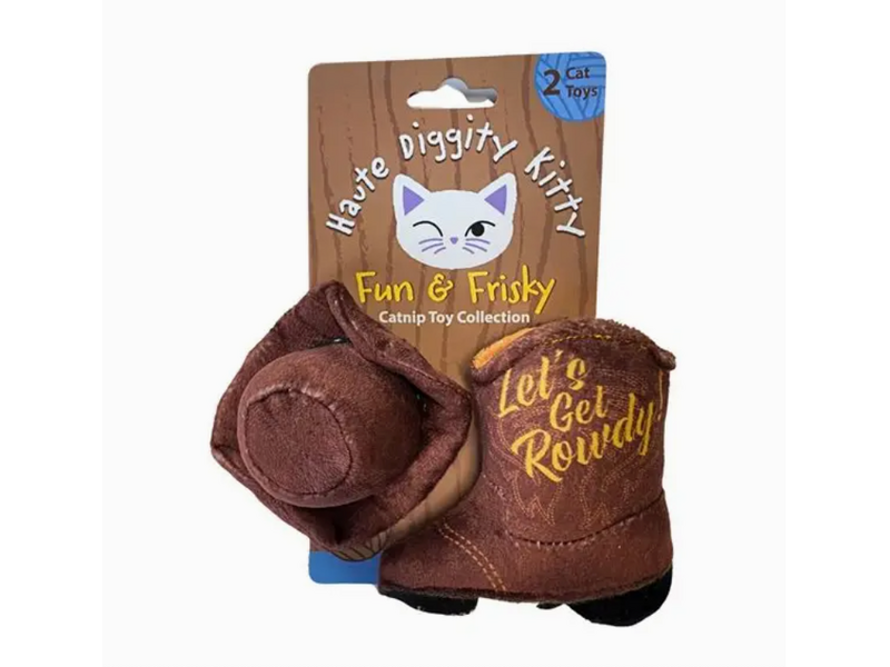 Haute Diggity Dog Kitty Cowboy Western Catnip Cat Toy