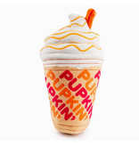 Haute Diggity Dog Pupkin' Donuts Iced Coffee | Plush Squeaker Dog Toy