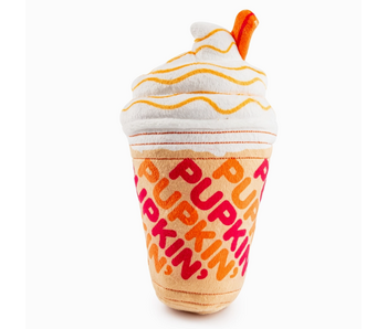 Pupkin' Donuts Iced Coffee | Plush Squeaker Dog Toy