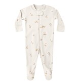 Quincy Mae ZIP LONG SLEEVE SLEEPER FOOTIE FOX LAND