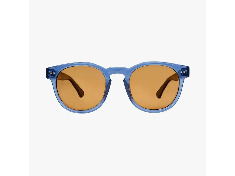 Kohv Eyewear Alex Denim Polarized Round Fashion Sunglasses