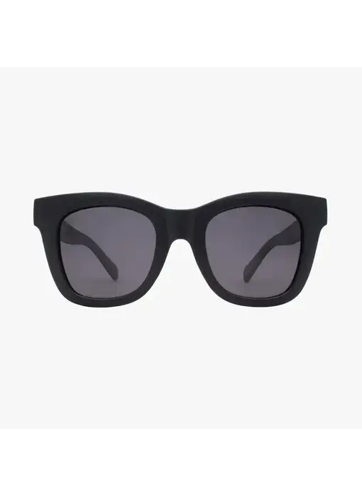 Bailey Gloss Black Polarized Oversized Square Sunglasses