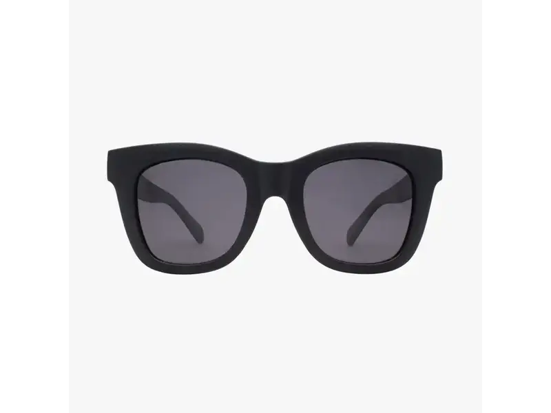 Kohv Eyewear Bailey Gloss Black Polarized Oversized Square Sunglasses