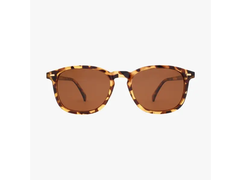 Kohv Eyewear Bean Classic Tort Polarized Unisex Round Classic Sunglasses