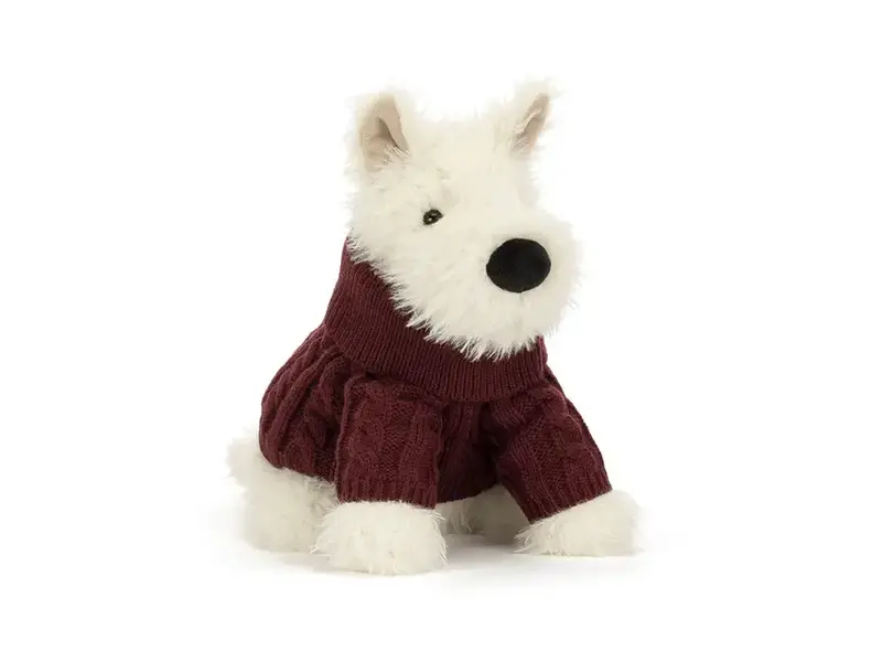 JellyCat Inc Munro Scottie Dog 'Winter Jumper'