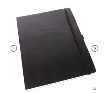 Apollo Collection Journal / Notebook, 8 x 10 - Black