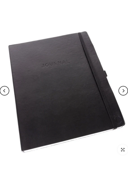 Apollo Collection Journal / Notebook, 8 x 10 - Black
