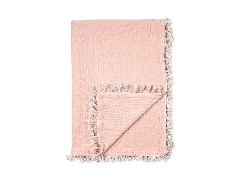 Crane Baby 6 Layer Muslin Blanket Desert Rose