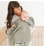 Crane Baby 6 Layer Muslin Blanket Fern