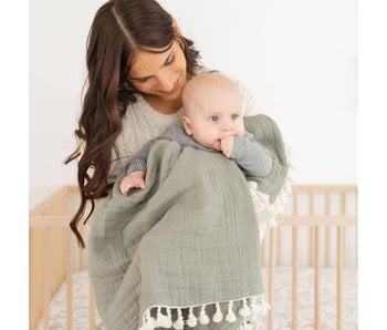 6 Layer Muslin Blanket Fern