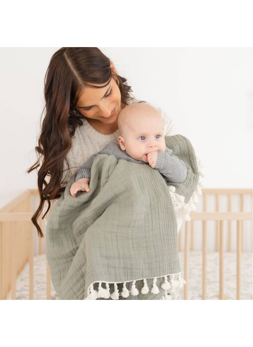 6 Layer Muslin Blanket Fern