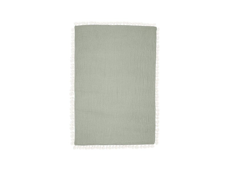 Crane Baby 6 Layer Muslin Blanket Fern
