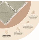Crane Baby 6 Layer Muslin Blanket Fern