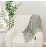 Crane Baby 6 Layer Muslin Blanket Fern