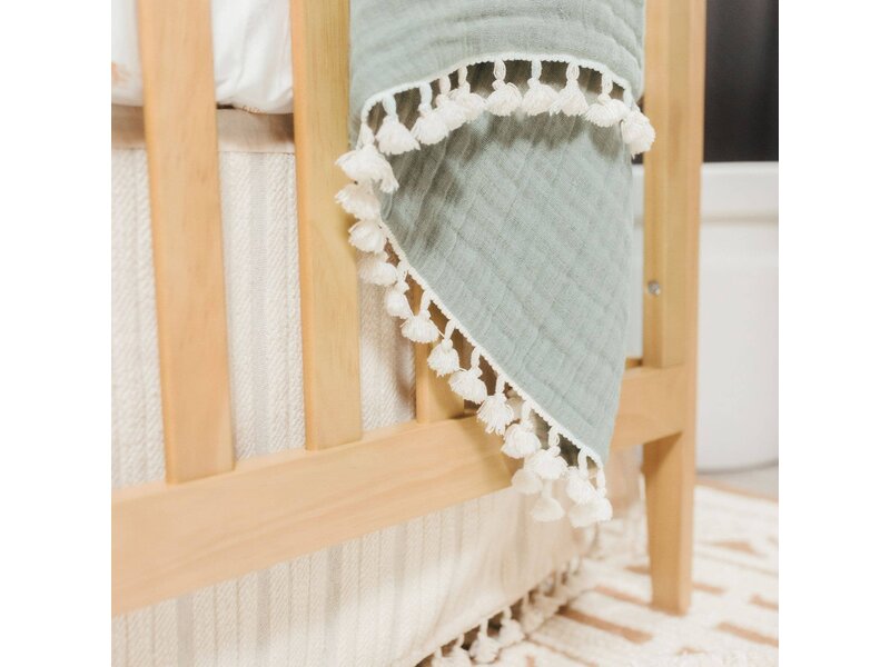 Crane Baby 6 Layer Muslin Blanket Fern