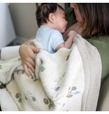 Crane Baby Avery Organic Cotton Knitted Baby Blanket (Poppy)