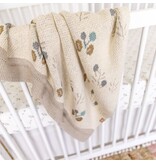 Crane Baby Avery Organic Cotton Knitted Baby Blanket (Poppy)