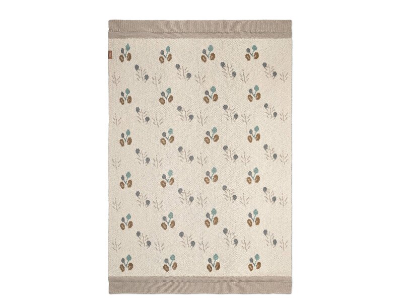 Crane Baby Avery Organic Cotton Knitted Baby Blanket (Poppy)