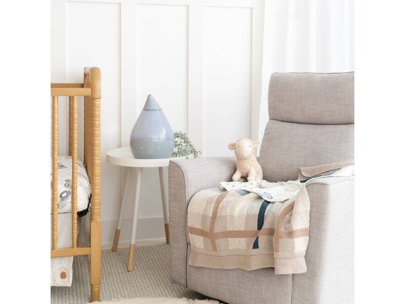 Crane Baby Charlie Farmhouse Knitted Plaid Blanket