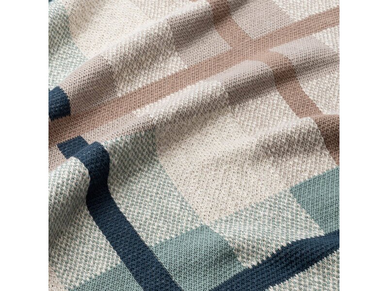 Crane Baby Charlie Farmhouse Knitted Plaid Blanket