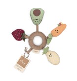 Crane Baby Clementine Fruits & Veggies Soft Plush Activity Ring