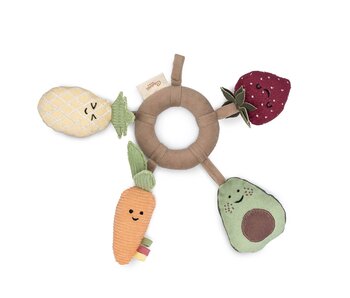 Clementine Fruits & Veggies Soft Plush Activity Ring