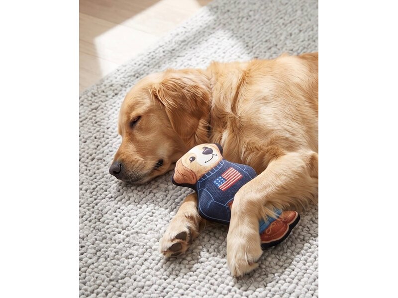 Haute Diggity Dog Ruff Lauren Teddy Dog | Plush Squeaker Dog Toy