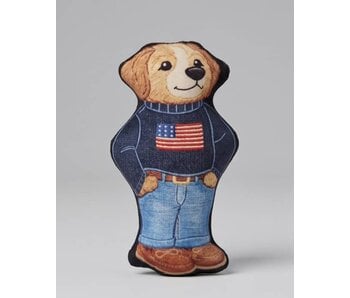 Ruff Lauren Teddy Dog | Plush Squeaker Dog Toy