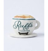 Haute Diggity Dog Ruff's Coffee Cup  | Plush Squeaker Dog Toy