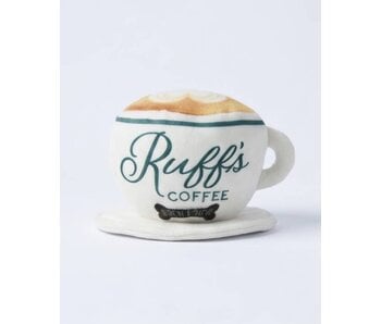 Ruff's Coffee Cup  | Plush Squeaker Dog Toy