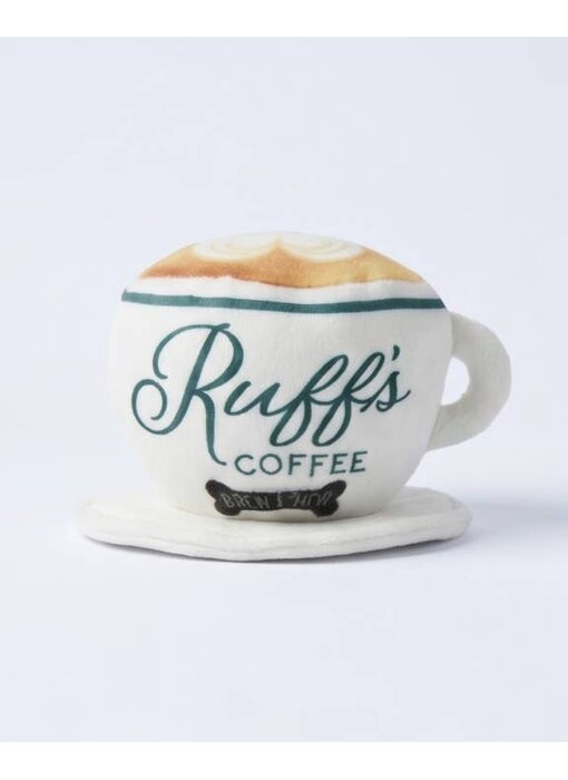 Ruff's Coffee Cup  | Plush Squeaker Dog Toy
