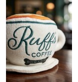 Haute Diggity Dog Ruff's Coffee Cup  | Plush Squeaker Dog Toy