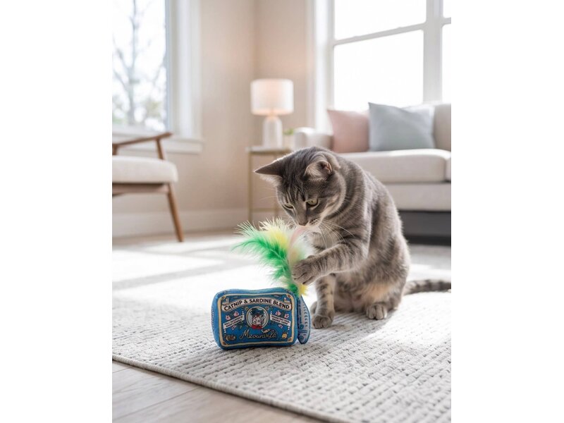 Haute Diggity Dog Meowwife Sardines Catnip Toy with Feathers