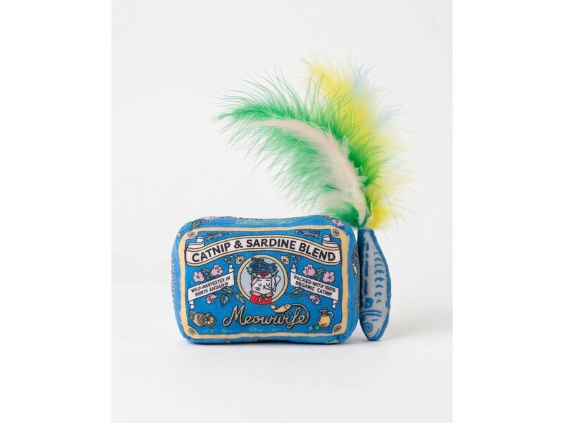 Haute Diggity Dog Meowwife Sardines Catnip Toy with Feathers