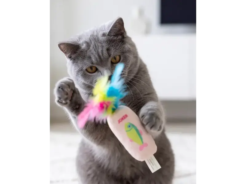 Haute Diggity Dog Meowjong Tiles Catnip Toys with Feathers Mahjong