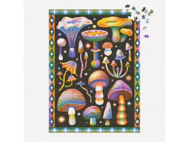 Chronicle Books Puzzle 1000 Cosmic Mushrooms
