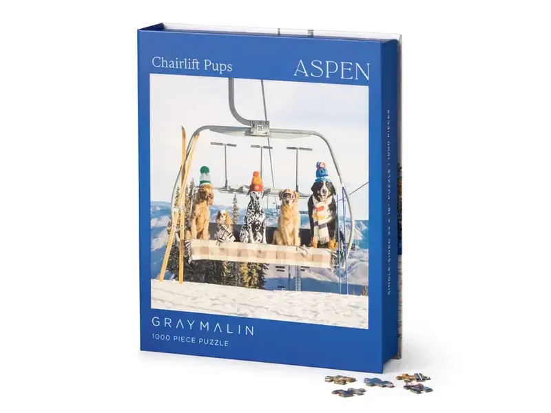 Chronicle Books Puz 1000 Book Box Gray Malin Aspen