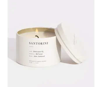 Santorini Travel Candle