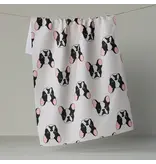 Geometry Tea Towel (18 x 30) Frenchie Faces